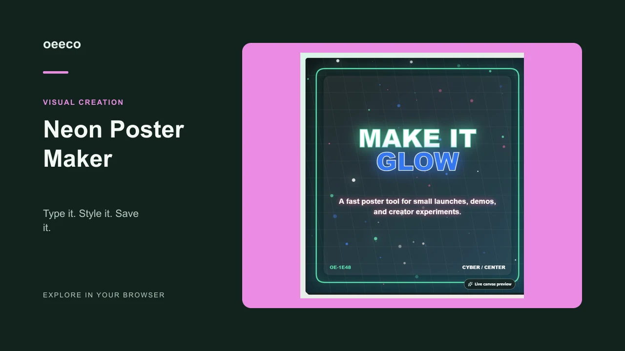 Neon Poster Maker